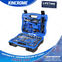 116 Pcs of Kincrome Portable Tool Kit - 1/4" 3/8" Sockets & Accessories