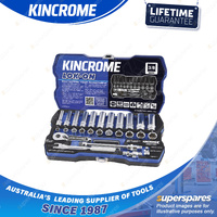 28 Pcs of Kincrome 3/8" Drive LOK-ON Socket Set - Metric Mirror Polish Finish