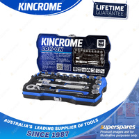 18 Pcs of Kincrome 1/2" Drive LOK-ON Socket Set - Metric Mirror Polish Finish