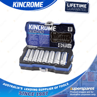 8 Pcs of Kincrome 3/8" Drive LOK-ON Socket Set - Metric Deep Sockets