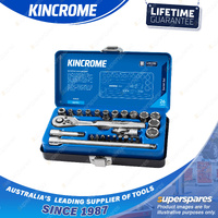 26 Pcs of Kincrome 1/4" Drive Socket Set - Metric Chrome Vanadium Steel