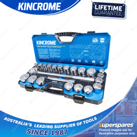 22 Pcs of Kincrome 3/4" Drive Socket Set - Metric & Imperial Mirror Polish