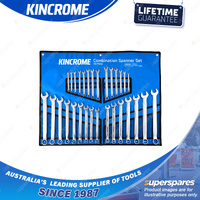 30 Pcs of Kincrome Combination Spanner Set - Metric & Imperial Mirror Polish