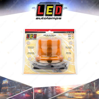 LED Autolamps Amber Emergency Warning Strobe Beacon Light Fixed Mount Lamp