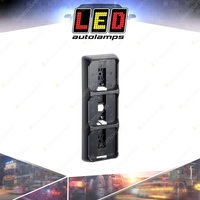 LED Autolamps Black Vertical Triple Mount Bracket Suit 80 Series Lamps