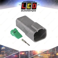 LED Autolamps Vehicle Patch Connectors 4 Pin Male Includes Terminals and Clip