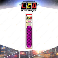 LED Autolamps Magenta Emergency Warning Light 6 LED 14 Flash Patterns Blister