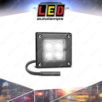 LED Autolamps Recessed Square Flood Light Black Mount Work Lamp with Plug Bulk