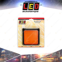 LED Autolamps Rear Indicator Light 12-24V 100x100mm with Bracket & 30cm Wire