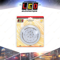 LED Autolamps Amber Round Rear Indicator Light Clear Lens 21 LED Lamp Blister