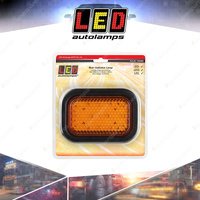 LED Autolamps Amber Rear Indicator Light with Grommet & Plug 14 LED Lamp Blister