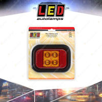 LED Autolamps Indicator/Reflector Light and Grommet/Plug 4 LED Lamp Blister