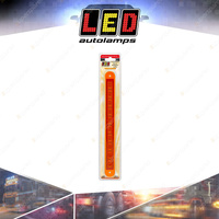 LED Autolamps Amber Rear Indicator Strip Light 12V Coloured Lens Blister