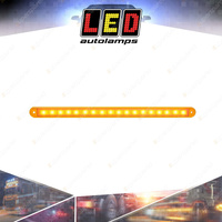 LED Autolamps Sequential Indicator Strip Light 12 Volt Amber Lens Recessed Mount