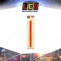 LED Autolamps Rear Indicator Strip Light Chrome Bracket Coloured Lens Blister