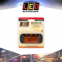LED Autolamps Amber Side Direction Indicator Reflector Light 3 LED Lamp Blister