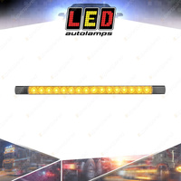 LED Autolamps Amber Rear Indicator Light Clear Lens 12 Volt 16 LED Lamp Bulk