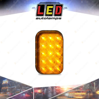 LED Autolamps Amber Rectangular Rear Indicator Light 15 LED Lamp 12-24V Bulk