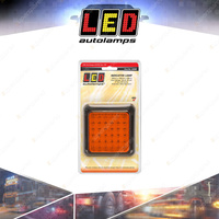 LED Autolamps Amber Indicator Light 36 LED Lamp Black Bracket 12-24V Blister