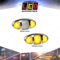 LED Autolamps Amber Side Marker/CAT5 Direction Indicator Chrome Housing Bulk