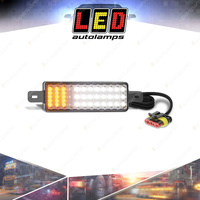 LED Autolamps Front Indicator/Position Light/DRL 12V 18 LED Lamp with AMP Plug