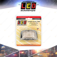 LED Autolamps Licence Number Plate Light Chrome Bracket 4 LED Lamp Blister of 1