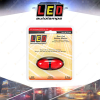 LED Autolamps Red Rear End Outline Marker Light 2 LED Lamp Single Blister