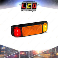 LED Autolamps Red Amber Side Marker Relector Light 4 LED Lamp Single Bulk