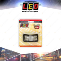 LED Autolamps Red/Amber Side Marker Light Black Base 2 LED Lamp Single Blister