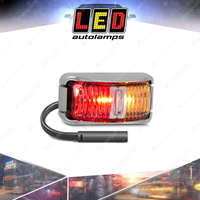 LED Autolamps Red/Amber Side Marker Light Chrome Base & Female Plug 30cm Cable