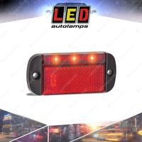LED Autolamps Red Rear End Outline Marker Light Red Reflector 3 LED Lamp Bulk