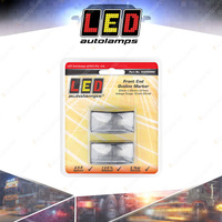 LED Autolamps White Front End Outline Marker Light 3 LED Lamp Twin Blister