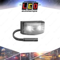 LED Autolamps White Front End Outline Marker Light & 2 Pin Plug 3 LED Lamp