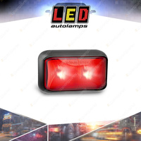 LED Autolamps Red Rear Position Marker Light 3 LED Lamp with 2 Pins 2 Plugs