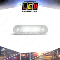 LED Autolamps White Front End Outline Marker Light CSB Plug 2 LED Lamp Blister