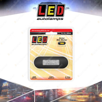 LED Autolamps Amber Marker Light Clear Lens Black Bezel 12-24V 2 LED Blister