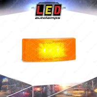 LED Autolamps Amber Side Marker Light Inbullt Reflector 3M Tape 3 LED Lamp Bulk