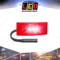 LED Autolamps Red Side Marker Light Cable Plug & Connectors 3 LED Lamp Blister