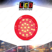 LED Autolamps Red Stop Tail Light Red Lens 21 LED Lamp 12 Volt Bulk