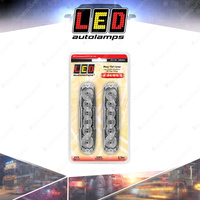 LED Autolamps Red Stop Tail Clear Lens 6 Colured LED Lamp 12-24V Twin Blister