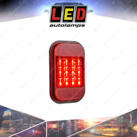 LED Autolamps Red Stop Tail Reflector Light 9-32V 16 LED Lamp Light Only Bulk