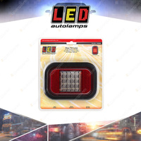 LED Autolamps Red Stop Tail Reflector Light with Grommet Plug 16 LED Lamp Bulk