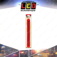 LED Autolamps Stop Tail Light Coloured Lens 24V 10 Square LED Lamp Blister