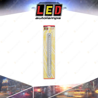 LED Autolamps Stop Tail Light Chrome Bracket 12V Clear Lens 18 LED Lamp