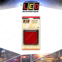 LED Autolamps Red Stop Tail Light 36 LED Lamp with Bracket 12-24V Blister