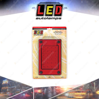 LED Autolamps Red LED Lamp Stop Tail Light Includes Bracket 24 LED Lamp Blister