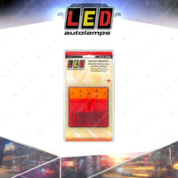 LED Autolamps Stop Tail Indicator Reflector 12-24V 14 LED Lamp Single Blister