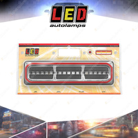 LED Autolamps Stop Tail Indicator Light Red White Sequential Indicator 2 Blister