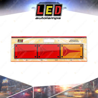 LED Autolamps Stop Tail Indicator Light Reflector Light Coloured Lens 12-24V