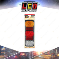 LED Autolamps Stop Tail Indicator Reverse Reflector Light 72 LED Lamp Blister